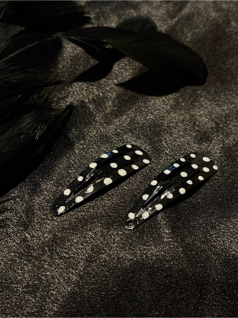 Polka Dots Hair Clips - Set of 2